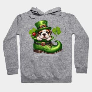 Bulldog Shoes For Patricks Day Hoodie